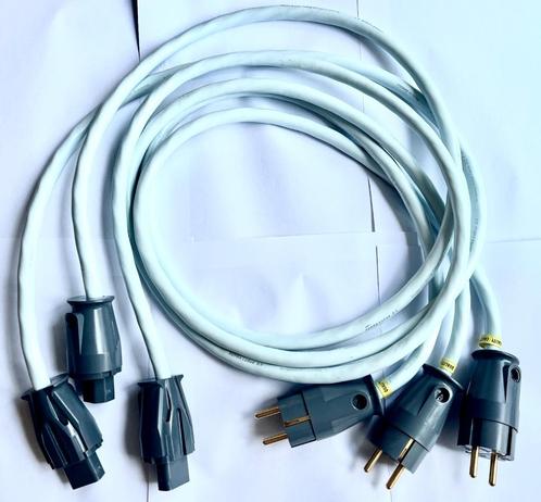 3 x Supra LoRad 2.5 1,5M stroomkabels., Audio, Tv en Foto, Audiokabels en Televisiekabels, Gebruikt, Overige kabels, Minder dan 2 meter