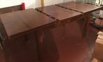 Table à manger extensible en bois exotique, Comme neuf, 100 à 150 cm, 100 à 150 cm, Rectangulaire