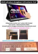 ASUS ultradun draagbaar LCD-scherm 16" ! ZO GOED ALS NIEUW !, Gaming, HD, Verzenden, Zo goed als nieuw