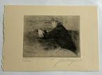 Ets Paul Van Eyck « L'artiste et son modèle IV », Enlèvement ou Envoi