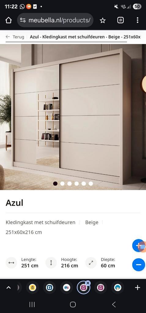 Meubella opbergkast voor de slaapkamer Nieuw!, Huis en Inrichting, Kasten | Kleerkasten, Nieuw, Ophalen