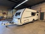 Luxe gezinscaravan – Full option – Zo goed als nieuw, Caravans en Kamperen, Caravans, Luifel, 7 tot 8 meter, Particulier, Knaus