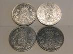 België lot 4 x 5 Frank 1867/68/69/70 zilver, Ophalen of Verzenden, Zilver