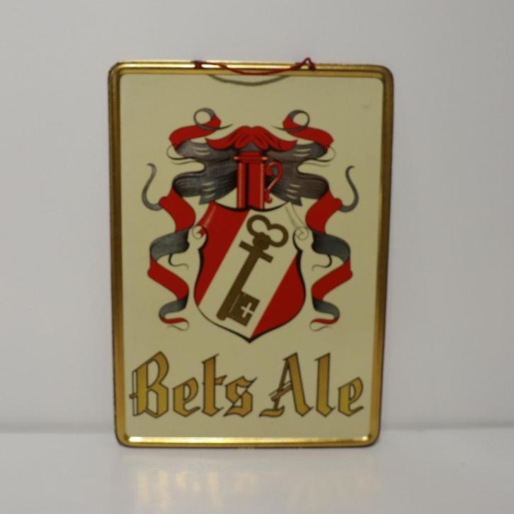 Bets Ale blik bier reclame  1952, Verzamelen, Merken en Reclamevoorwerpen, Zo goed als nieuw, Reclamebord, Ophalen