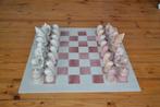 Grand jeu d'échecs en pierre, style africain, Hobby & Loisirs créatifs, Enlèvement, Utilisé