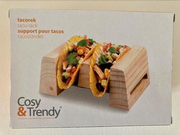 ONGEOPEND houten tacohouder  beschikbaar voor biedingen