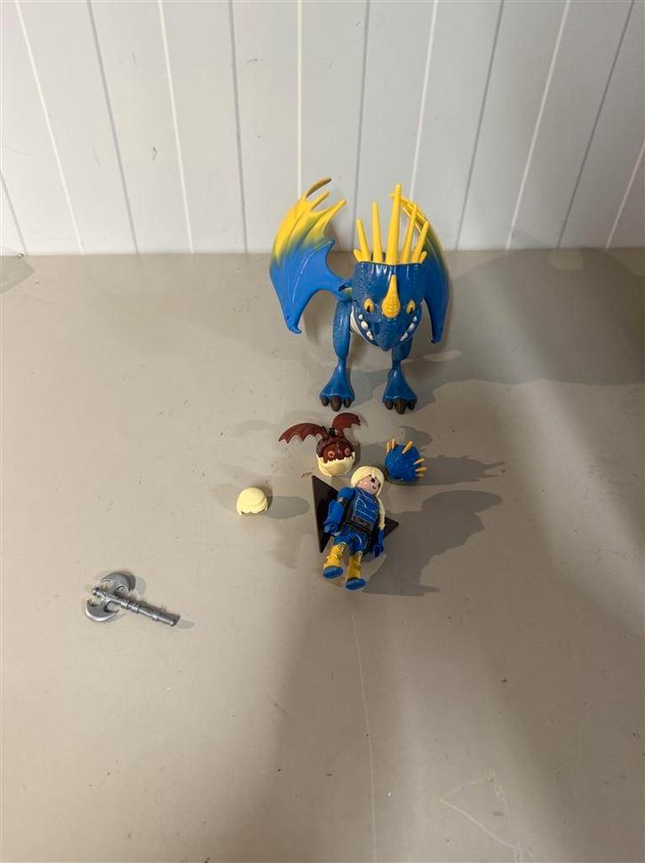 playmobil how to train your dragon stormfly - gepantserde as, Kinderen en Baby's, Speelgoed | Playmobil, Zo goed als nieuw, Ophalen of Verzenden