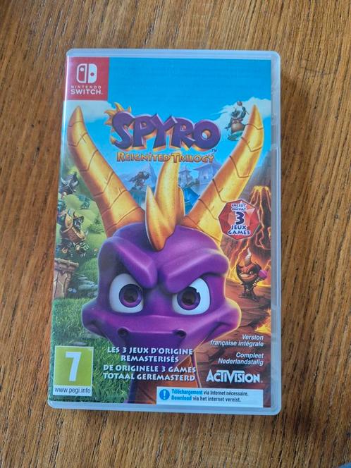 Jeu "Spyro : Reignited Trilogy", Games en Spelcomputers, Games | Nintendo Switch, Zo goed als nieuw, Avontuur en Actie, 1 speler