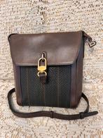 DELVAUX bruine schoudertas van geweven leer, Handtassen en Accessoires, Tassen | Damestassen, Ophalen of Verzenden, Zo goed als nieuw