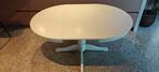 Eettafel uitschuifbaar 110 / 155cm, Ophalen of Verzenden, Gebruikt, Rond