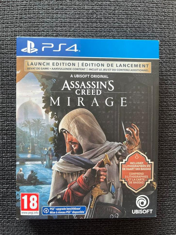 PS4 – Assassin’s Creed Mirage Launch Edition + litho’s, Games en Spelcomputers, Games | Sony PlayStation 4, Nieuw, Overige genres