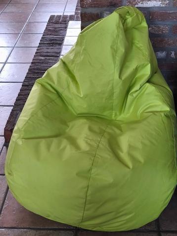Zitzak, Enlèvement, Utilisé, Vert, Pouf