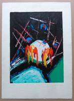 GERARD BIJNENS / KOSMOS / KLEURLITHO / 54x39cm / SIG, Antiek en Kunst, Ophalen of Verzenden