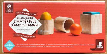 Baby cadeau - Montessori ontwikkeling - 3 houten vormen beschikbaar voor biedingen
