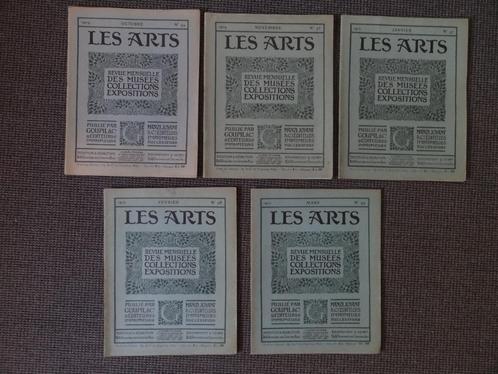 5 x Les Arts, 94,95,97,98 en 99 uit 1909 en 1910,  160 blz, Boeken, Kunst en Cultuur | Beeldend, Gelezen, Schilder- en Tekenkunst