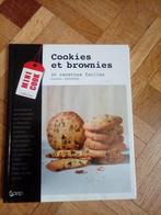 Livre recettes cookies et brownies Sandra lucchini, Gâteau, Tarte, Pâtisserie et Desserts, Enlèvement ou Envoi