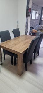 Tafel met 4 stoelen, Huis en Inrichting, Ophalen, Zo goed als nieuw