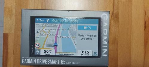 GPS Garmin DriveSmart 65 et trafic en direct, Autos : Divers, Navigation de voiture, Neuf, Enlèvement