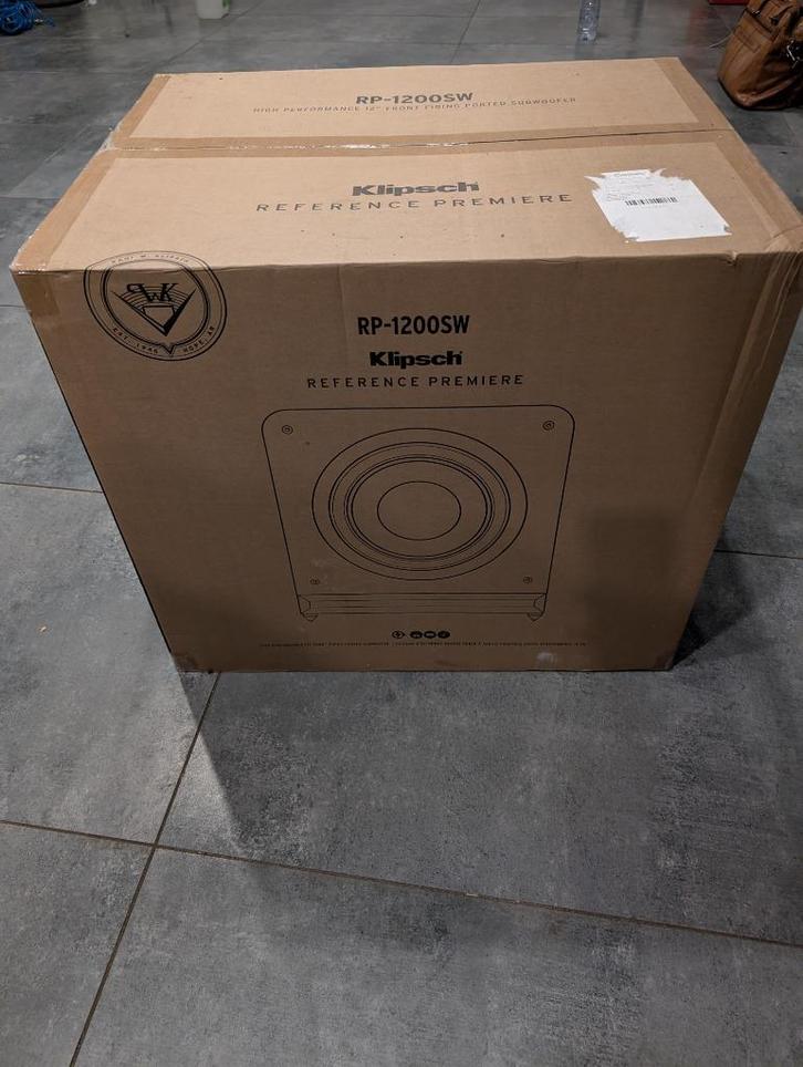 Klipsch RP-1200SW Subwoofer Zwart – NIEUW IN GESLOTEN DOOS!, Audio, Tv en Foto, Luidsprekerboxen, Nieuw, Subwoofer, 120 watt of meer
