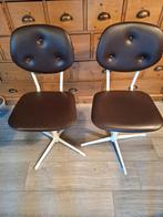 Vintage draaiende bureaustoelen, Huis en Inrichting, Bureaustoelen, Ophalen of Verzenden