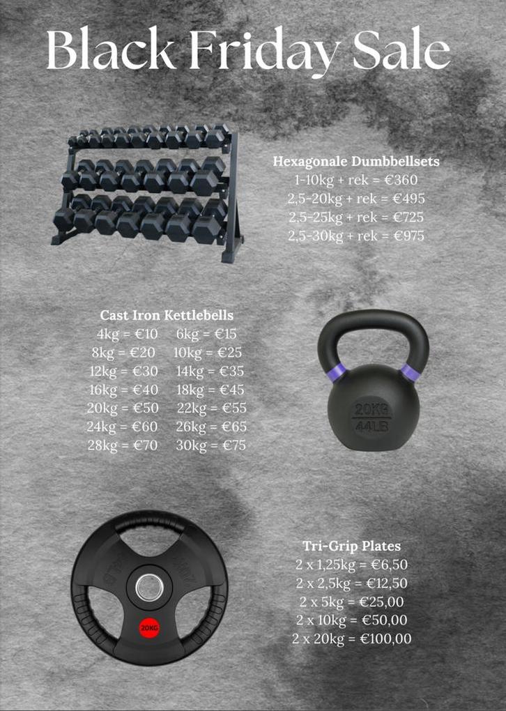 Fitness & CrossFit BLACK FRIDAY SALE, Sport en Fitness, Fitnessmaterialen, Nieuw, Dumbbell, Armen, Benen, Borst, Buik, Rug, Ophalen