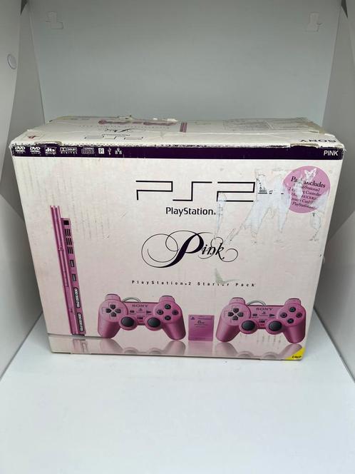 PlayStation 2: PlayStation 2 pink edition, Games en Spelcomputers, Spelcomputers | Sony PlayStation 2, Zo goed als nieuw, Ophalen of Verzenden