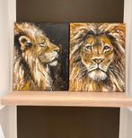 Schilderijen leeuwen door Mk Art, Ophalen of Verzenden