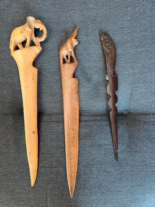 3 Afrikaanse briefopeners, Antiek en Kunst, Curiosa en Brocante, Ophalen of Verzenden