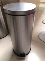 Hoge vuilbak inox, Ophalen, Gebruikt, Inox, 50 tot 75 cm