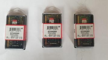 Kingston KCP426SS8/8 RAM geheugen voor laptops, Computers en Software, RAM geheugen, DDR4, 8 GB, Nieuw, Ophalen of Verzenden