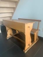 Vintage houten schoolbank, Antiek en Kunst, Ophalen