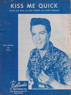 Elvis Presley – Partituur – Bladmuziek – Kiss me quick, Musique & Instruments, Partitions, Artiste ou Compositeur, Utilisé, Enlèvement ou Envoi
