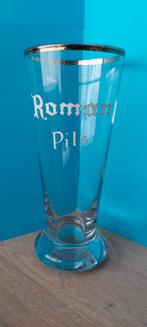 Oude flut Roman Pils Br.Roman Mater - Oudenaarde ., Verzamelen, Ophalen of Verzenden, Zo goed als nieuw, Glas of Glazen, Overige merken