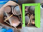 Lots de casserole et poêle en cuivre., Ophalen, Zo goed als nieuw
