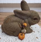  Gepimpte flock haas / konijn, eitje & pompoentje, PASEN, Diversen, Gebruikt, -, -, Ophalen of Verzenden