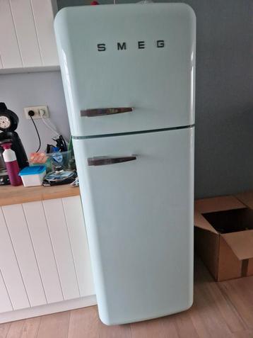 Smeg mintgroen koelkast diepvries  beschikbaar voor biedingen
