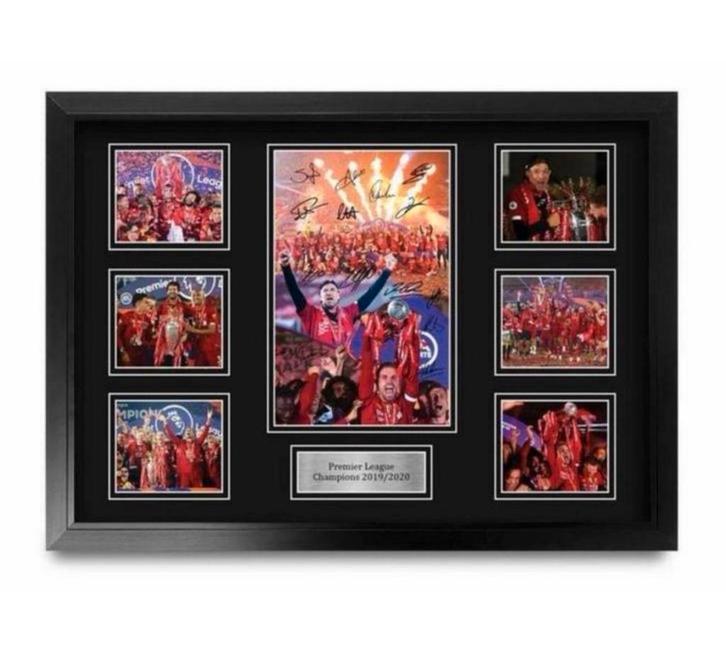 Liverpool Signed A2 Framed Premier League Print Autograph, Verzamelen, Sportartikelen en Voetbal, Nieuw, Poster, Plaatje of Sticker