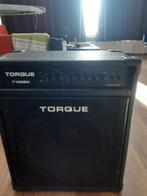 Torque basversterker + box 100w, Ophalen, Gebruikt