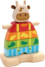 Houten stapelvorm koe I'm Toy, Ophalen of Verzenden, Nieuw, Kraamcadeau