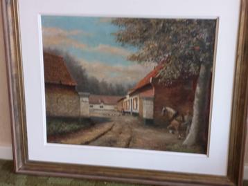 schilderij binnenzicht boerderij beschikbaar voor biedingen