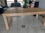 Massief Eiken eettafel, Huis en Inrichting, Tafels | Eettafels, Eikenhout, 200 cm of meer, Zo goed als nieuw, Vijf personen of meer