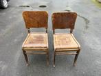 2 antieke stoelen, Gebruikt, Twee, Bruin, Hout