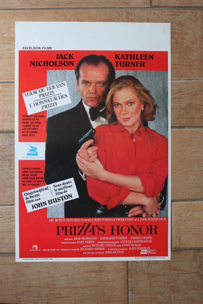 filmaffiche Jack Nicholson Prizzi's Honor filmposter, Verzamelen, Posters, Zo goed als nieuw, Film en Tv, A1 t/m A3, Rechthoekig Staand