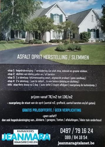 asfalt slem laag beschikbaar voor biedingen