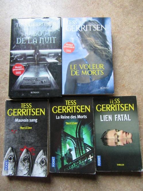 D 5 romans de Tess Gerritsen, Livres, Thrillers, Utilisé, Enlèvement ou Envoi