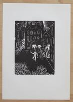 Houtsnede van Frans Masereel: BINCHE, Antiek en Kunst, Verzenden