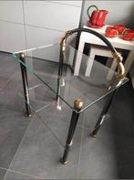 Bijzettafel zwart en gouden accenten, Huis en Inrichting, Tafels | Salontafels, Ophalen, Zo goed als nieuw