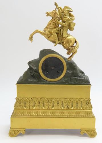 Napoleon brons dorée klok