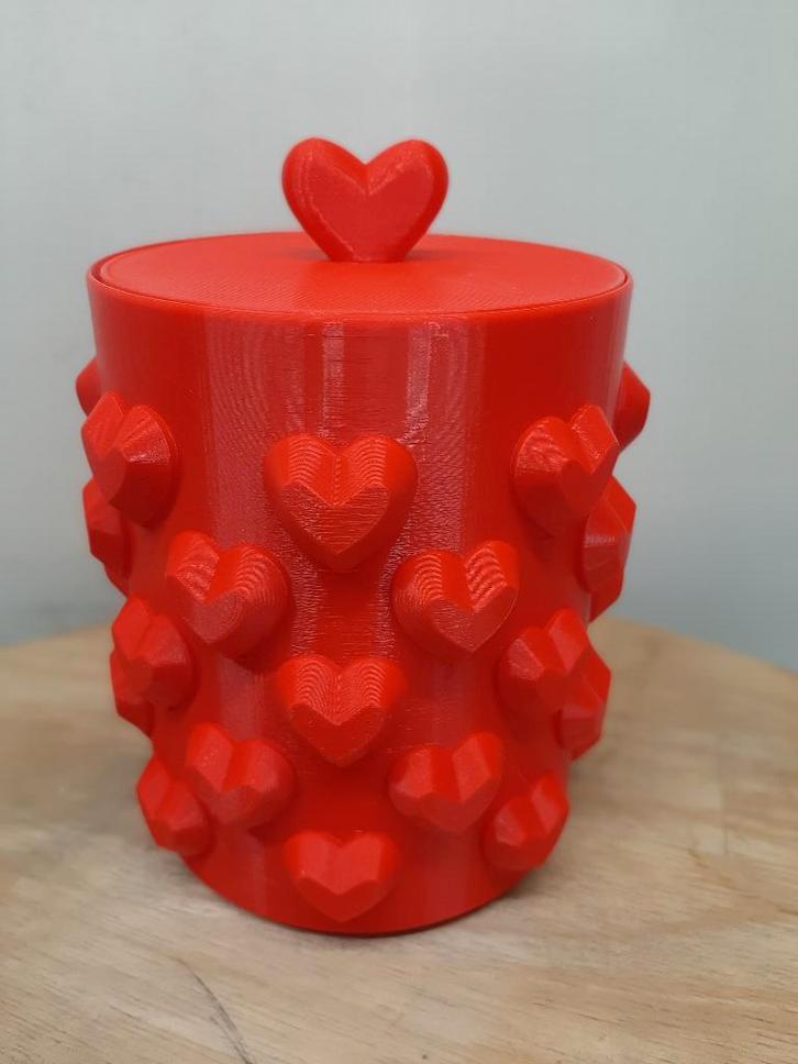 3 D Harten Opbergdoos 1249, Computers en Software, 3D-printerbenodigheden, Nieuw, Ophalen of Verzenden