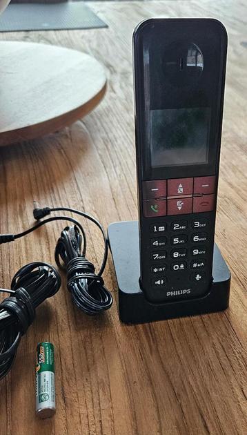 téléphone Philips sans fil avec répondeur, pour ligne fixe, Enlèvement ou Envoi, Comme neuf, 1 combiné